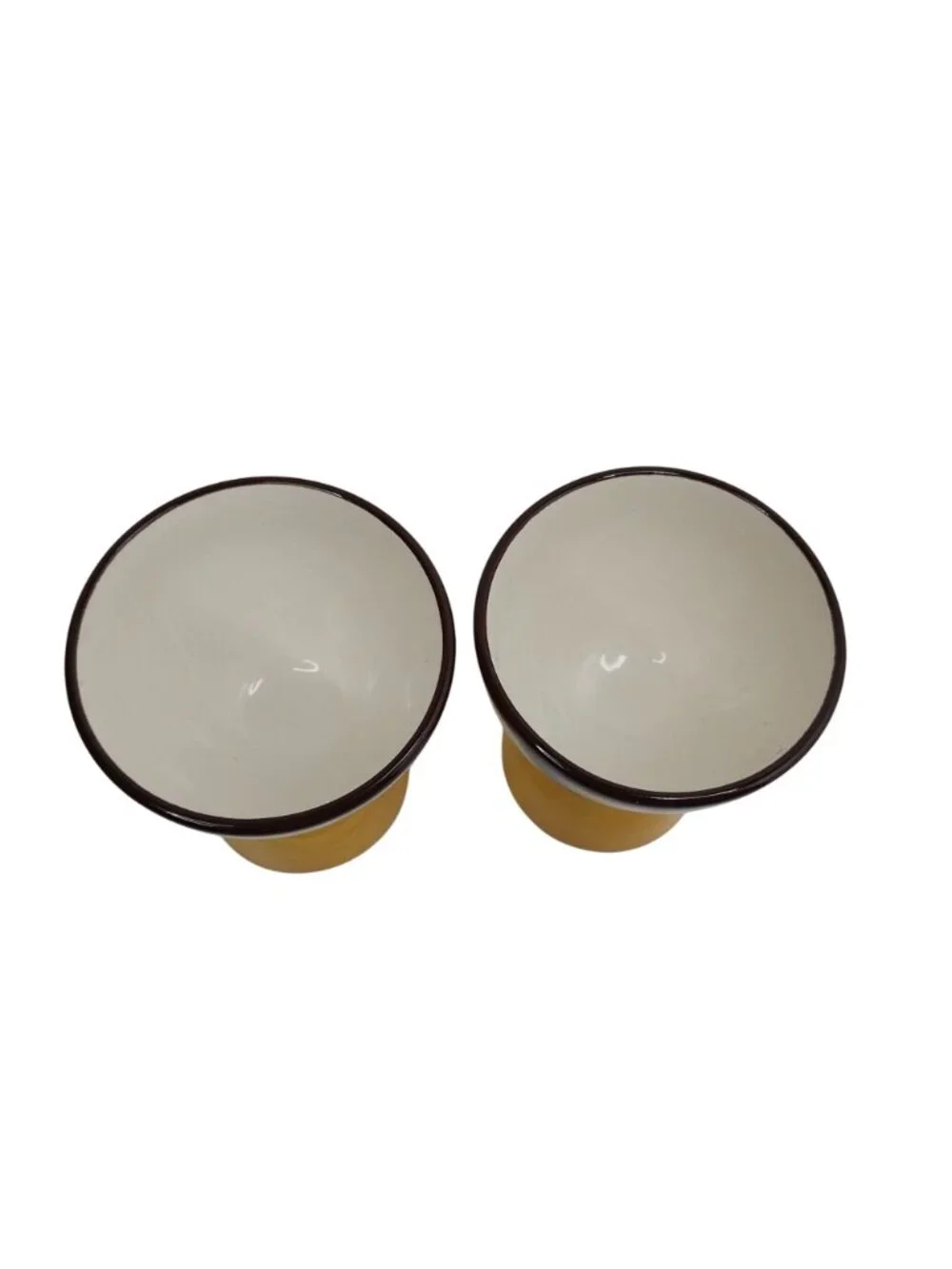 Vernon Kilns California Vernonware Organdie Egg Cups Set Of 2 Plaid USA
